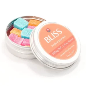 Cubos de 375 mg de THC (Bliss Edibles)