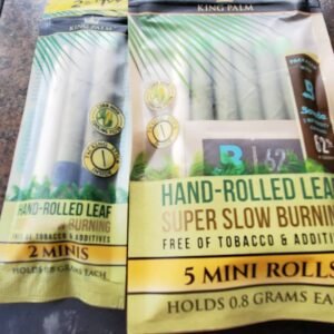 Paquete de 5 marihuana preenrollada KING PALM