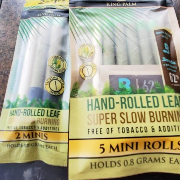 Paquete de 5 marihuana preenrollada KING PALM